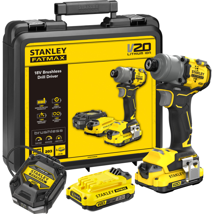 Stanley V20 18V borstelloze slagschroevendraaier slagmoersleutel