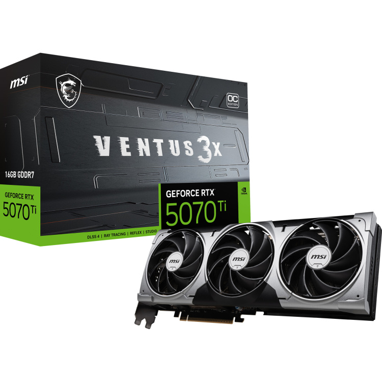 MSI GeForce RTX 5070 Ti 16G VENTUS 3X OC grafische kaart