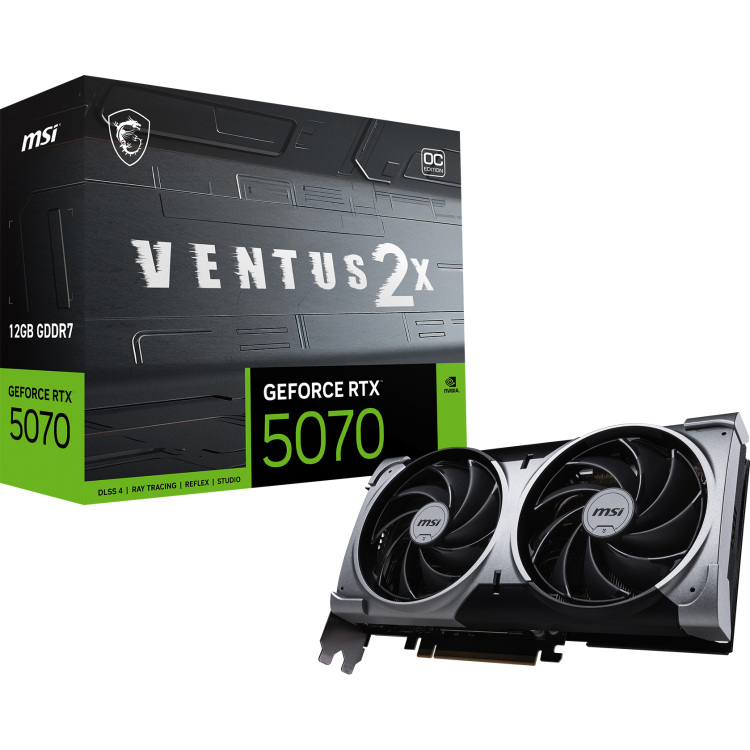 MSI GeForce RTX 5070 12G VENTUS 2X OC grafische kaart
