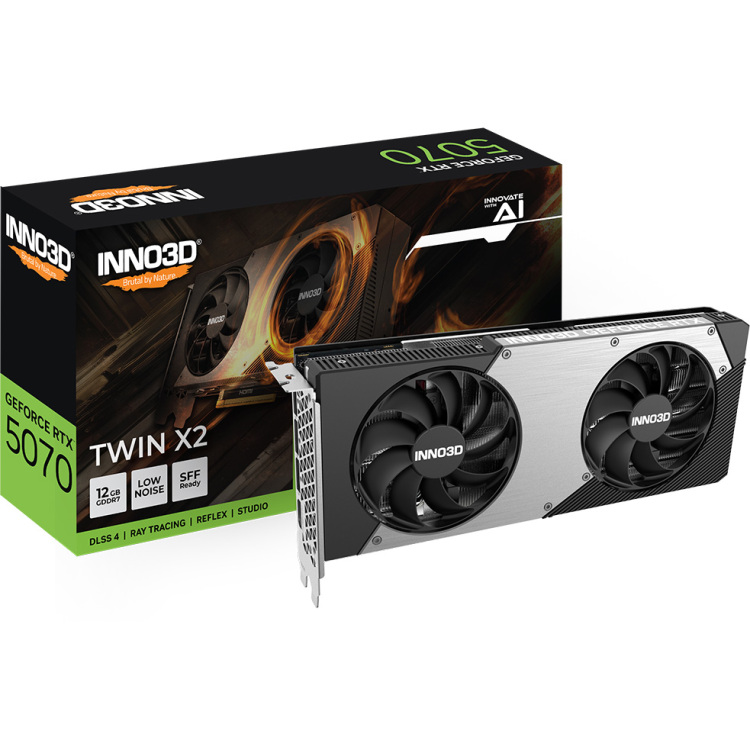 INNO3D GeForce RTX 5070 TWIN X2 grafische kaart