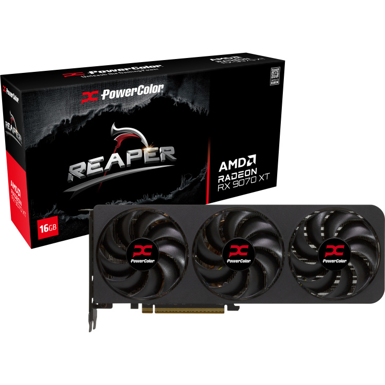 PowerColor Radeon RX 9070 XT Reaper 16GB GDDR6 grafische kaart