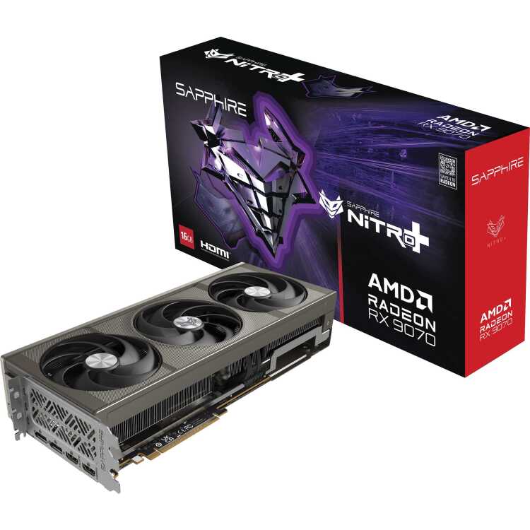 SAPPHIRE Radeon RX 9070 Nitro+ Gaming OC grafische kaart