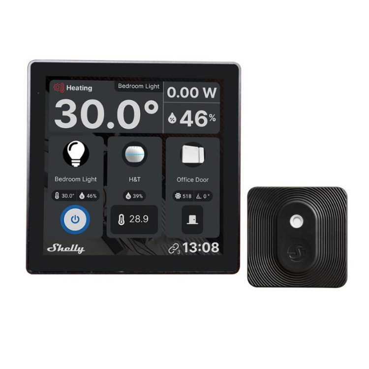 Shelly Wall Display Black + Blu H&T Black (bundle) monitor