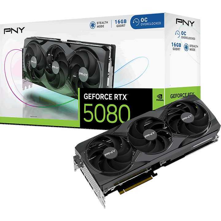 PNY GeForce RTX 5080 OC grafische kaart