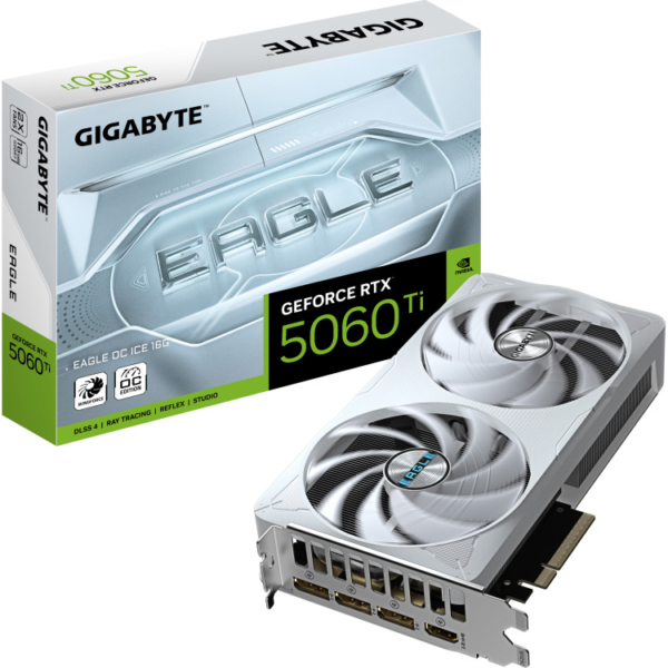 GIGABYTE GeForce RTX 5060 Ti EAGLE OC ICE 16G grafische kaart
