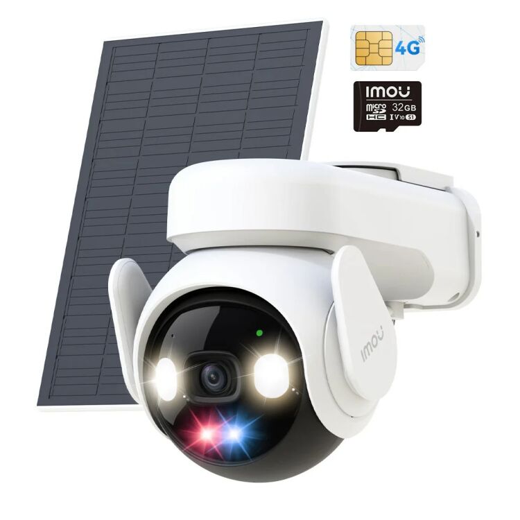 Imou AOV PT 4G Kit met Solar Panel beveiligingscamera