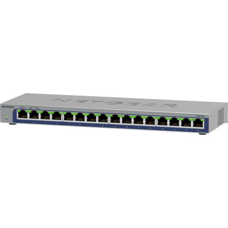 Netgear 16-poorts Gigabit Ethernet unmanaged switch (GS116v3)