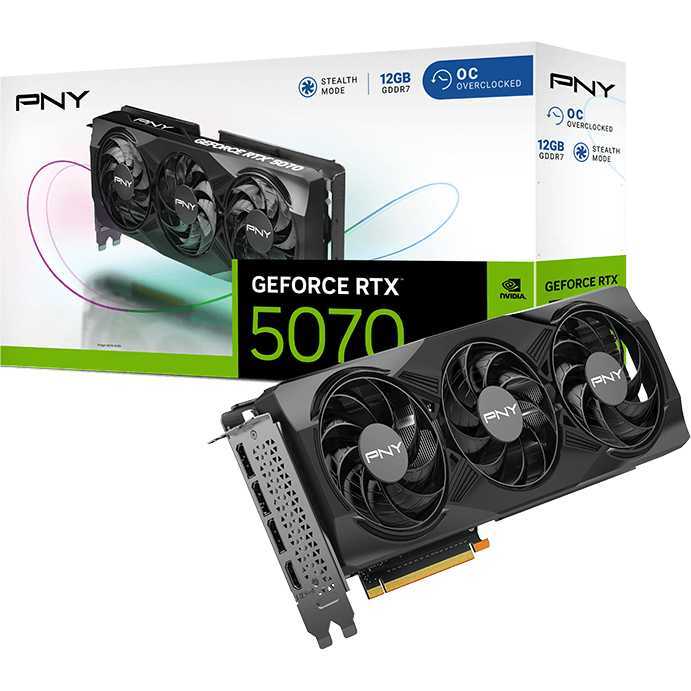 PNY GeForce RTX 5070 OC grafische kaart