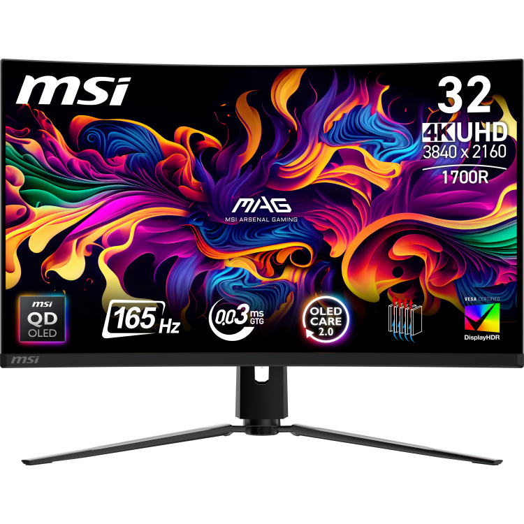 MSI MAG 321CUP QD-OLED 31.5'' Curved 4K UHD gaming monitor