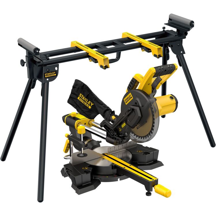 Stanley 1500W 216mm Afkort- en verstekzaag met zaagtafel