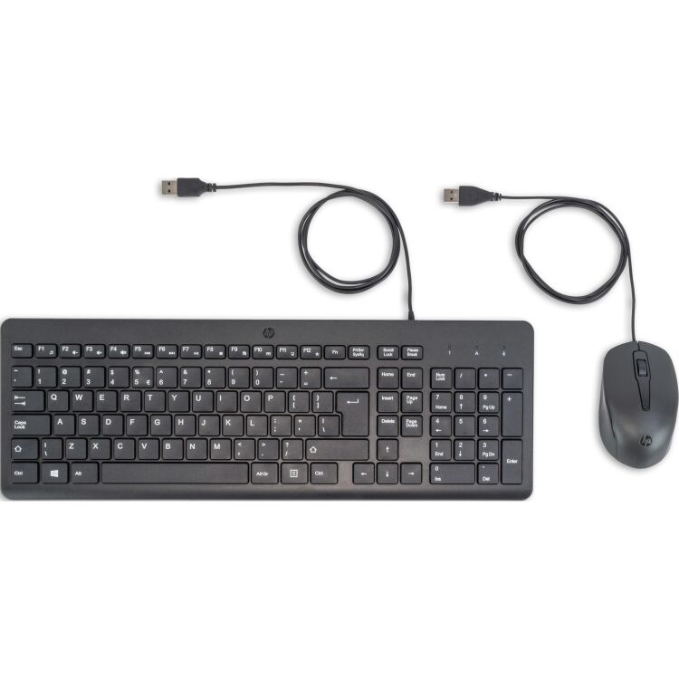 HP 150 muis en toetsenbord met kabel desktopset