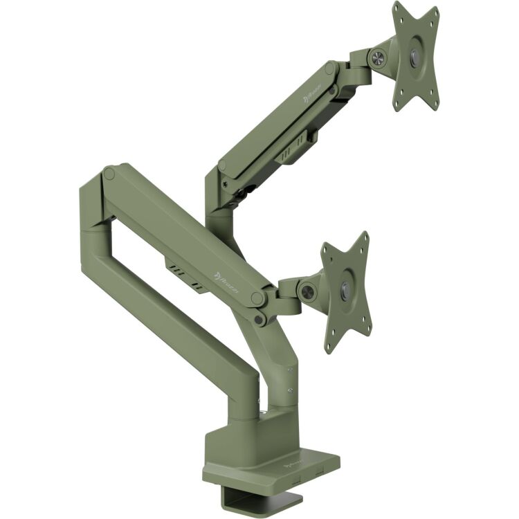 Arozzi Alzare Neo Duo - Gas Spring Monitor Arm - Forest Green monitorarm