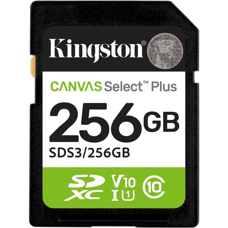 Kingston Canvas Select Plus 256 GB SDXC geheugenkaart
