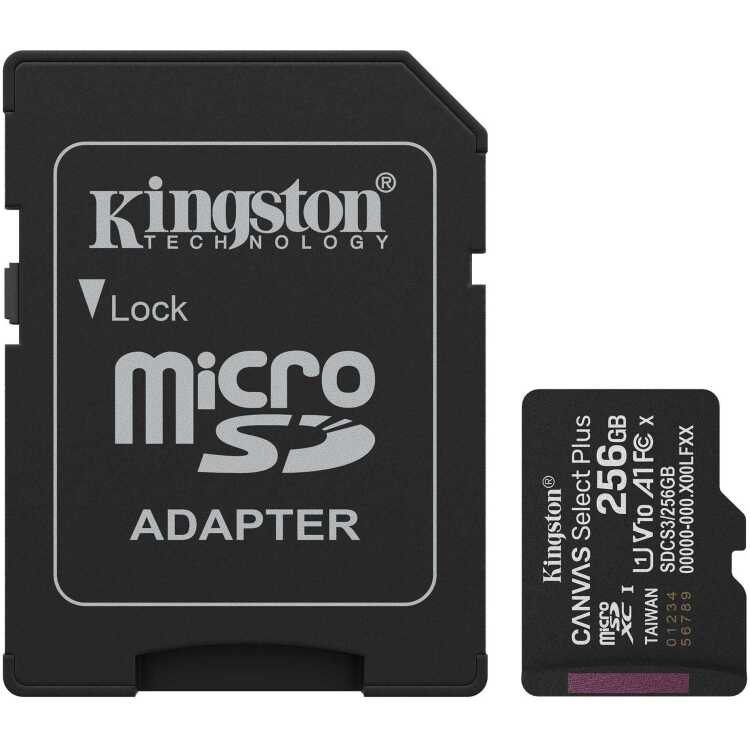 Kingston Canvas Select Plus 256 GB MicroSDXC geheugenkaart