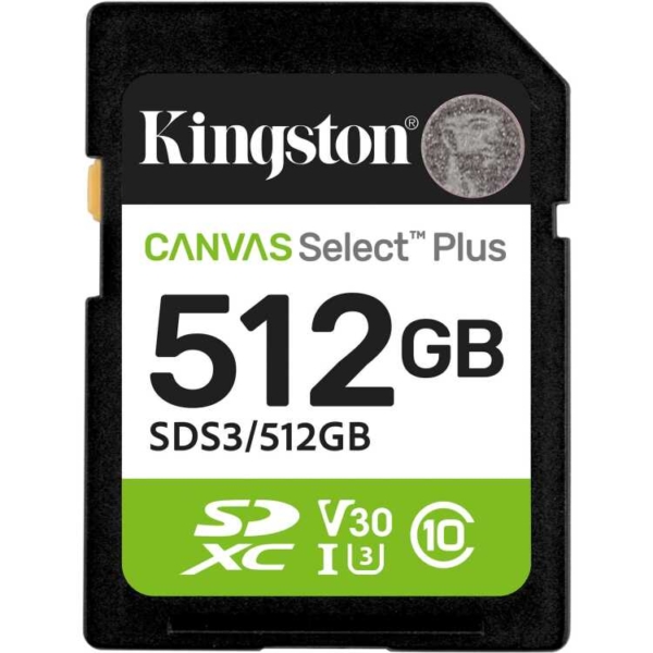 Kingston Canvas Select Plus 512 GB SDXC geheugenkaart