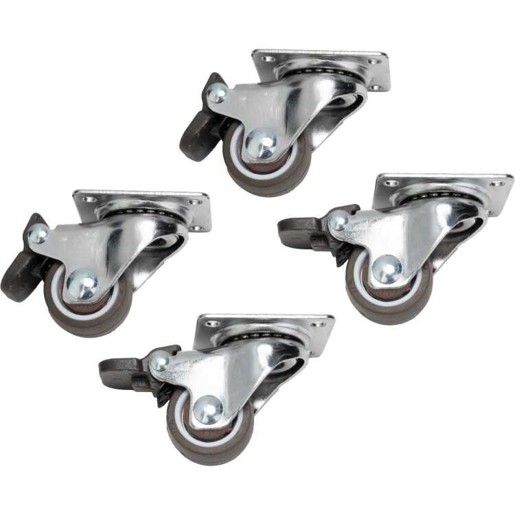 SilverStone Set van 4 wielen voor Rackmount en Workstation