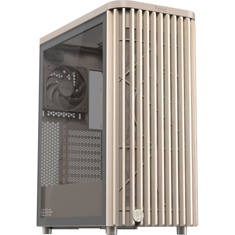 ASUS ProArt PA401 Wood Edition - Tempered Glass Panel midi tower behuizing