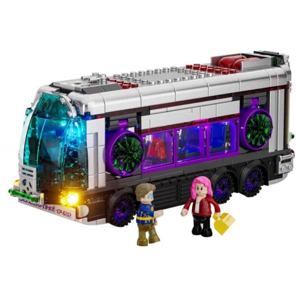 Lumibricks Cyberpunk Neoncity - Future Bus Constructiespeelgoed