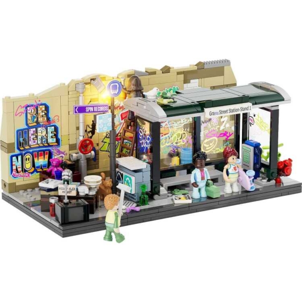 Lumibricks Street Fusion - Graffiti Bus Stop Constructiespeelgoed