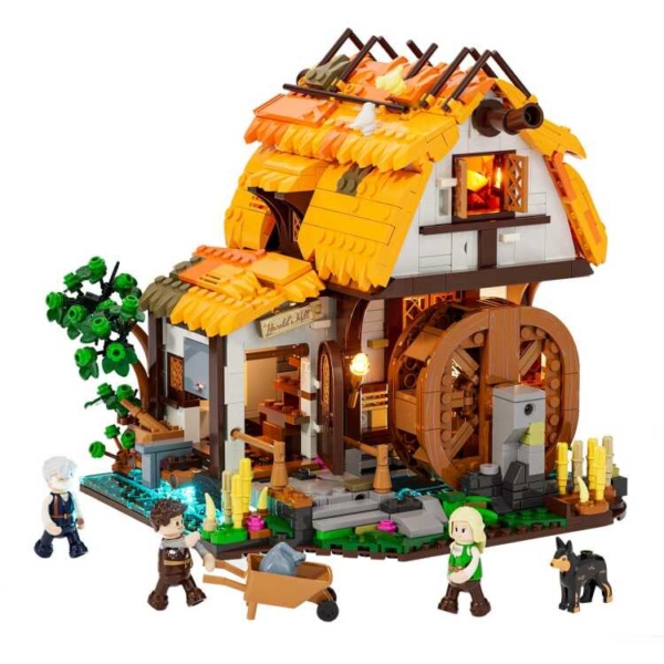 Lumibricks Middle Ages - Medieval Water Mill Constructiespeelgoed