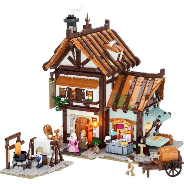 Lumibricks Middle Ages - Medieval Tailor Shop Constructiespeelgoed
