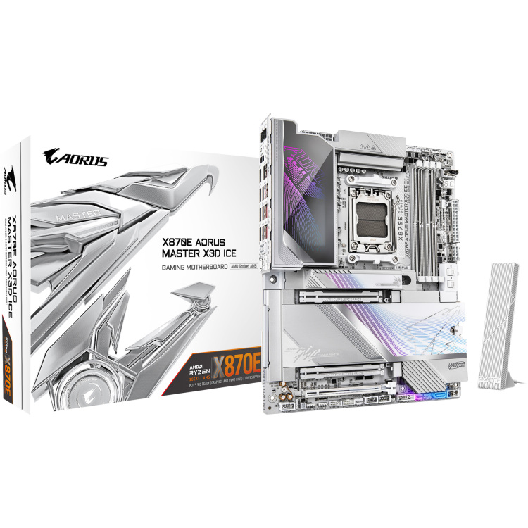 GIGABYTE X870E AORUS MASTER X3D ICE moederbord