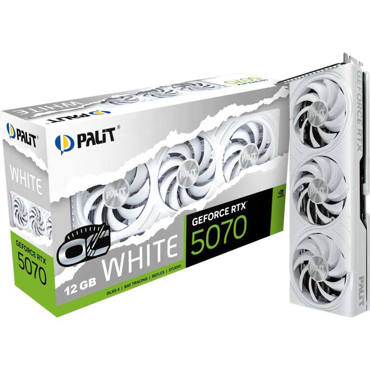 Palit GeForce RTX 5070 White OC grafische kaart