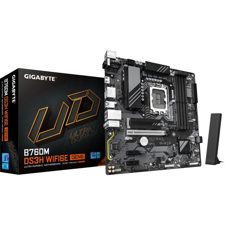 GIGABYTE B760M DS3H WIFI6E GEN5 moederbord