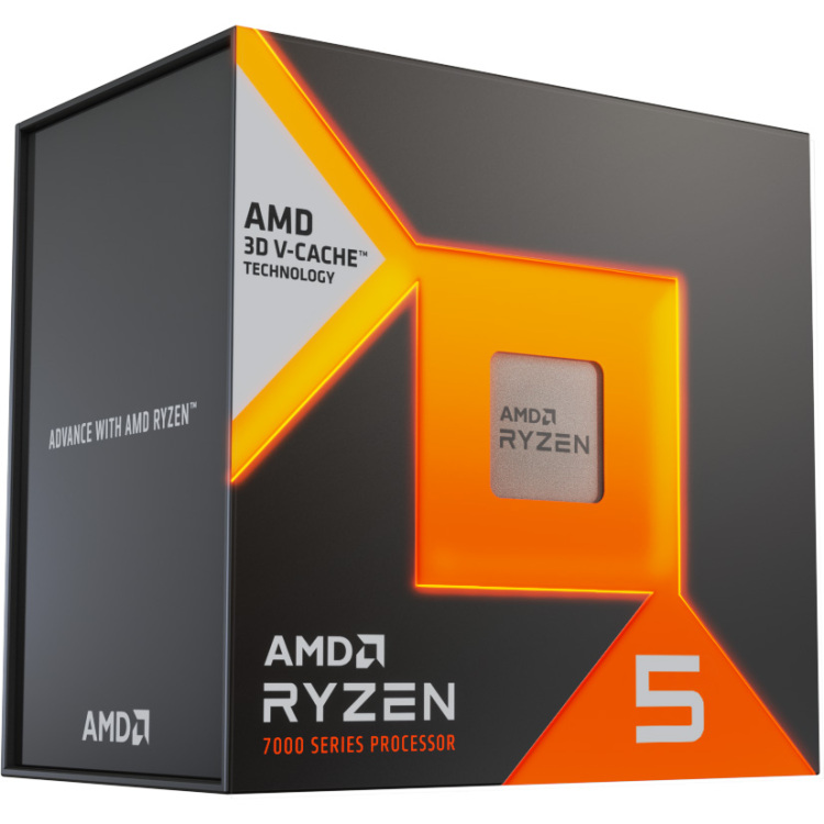 AMD Ryzen 5 7500X3D, 4.0 GHz (4.5 GHz Turbo Boost) processor