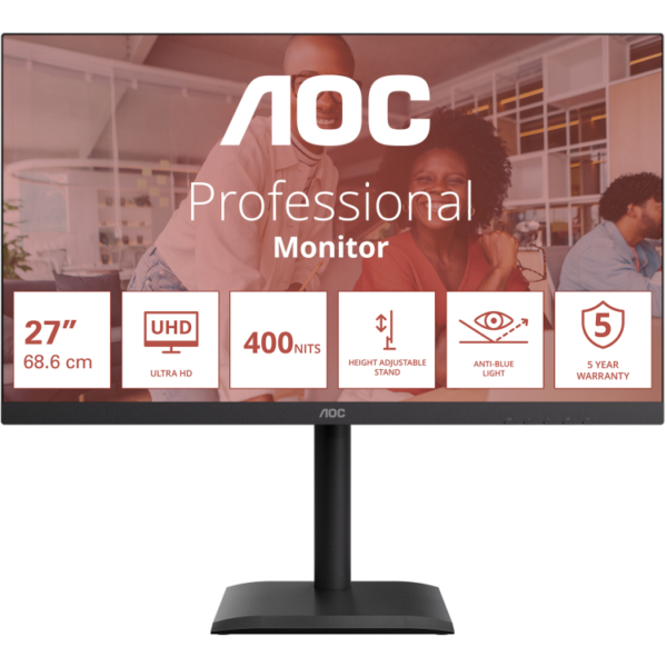 AOC 27 L U27E4CV 60Hz 4K IPS