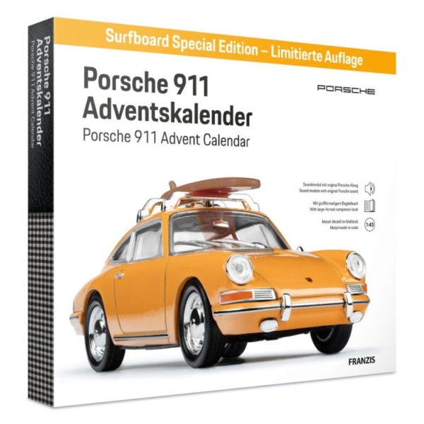 Franzis Porsche 911 Surf Adventskalender modelvoertuig