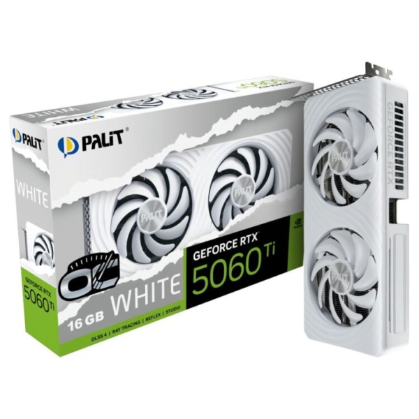 Palit GeForce RTX 5060 Ti OC WHITE 16GB grafische kaart