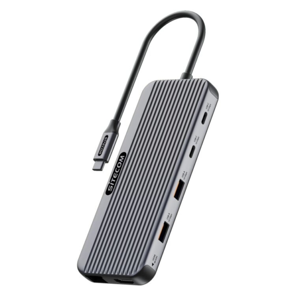 Sitecom 8 in 1 USB-C Power Delivery Multiport Adapter Pro 2x HDMI dockingstation