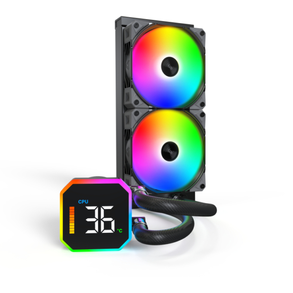 Montech HyperFlow Digital 240 bk behuizing