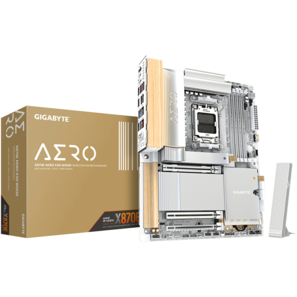 GIGABYTE X870E AERO X3D WOOD moederbord