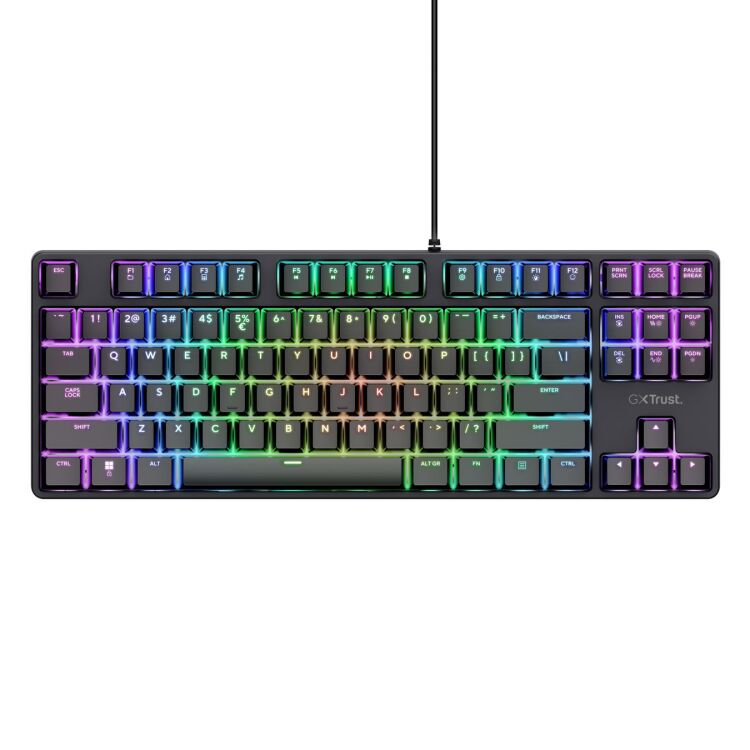 Trust GXT 864 Cada Compact mechanisch TKL gaming toetsenbord