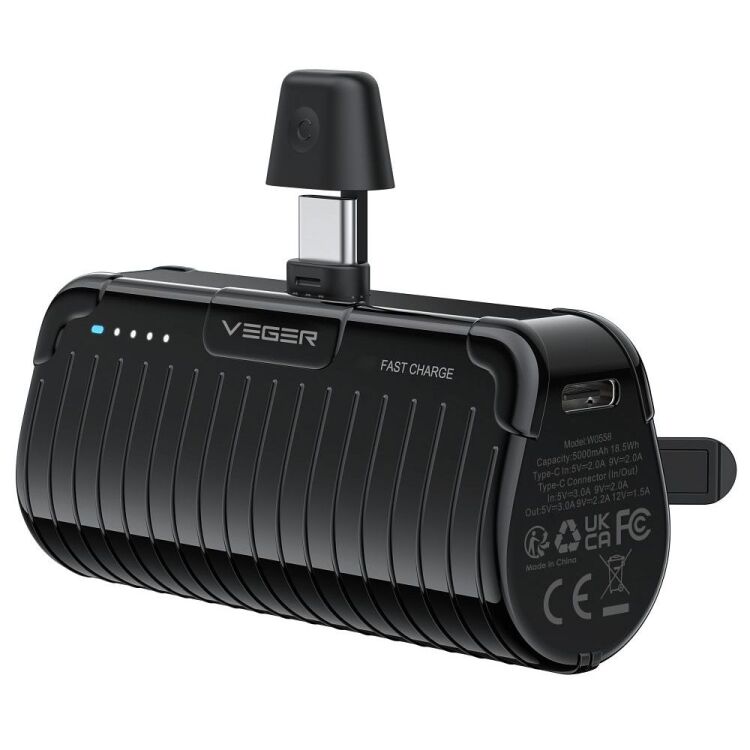 VEGER PlugOn (W0558) 5000mAh powerbank