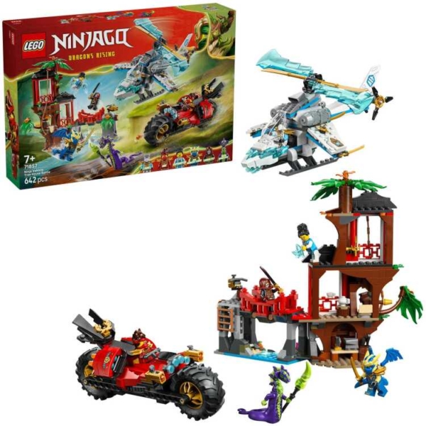 LEGO Ninjago - Ninjavoertuigen bij de boomhut Constructiespeelgoed