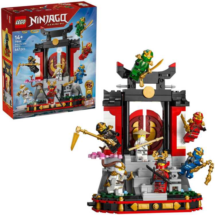 LEGO Ninjago - 15-jarig jubileum: Display met ninjapersonages Constructiespeelgoed
