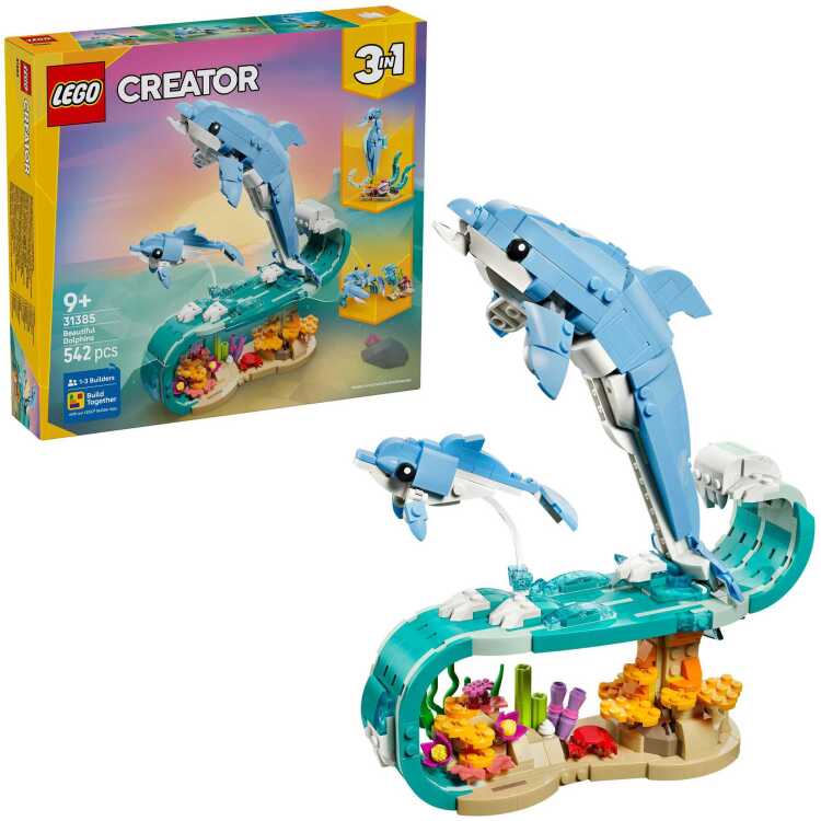 LEGO Creator 3-in-1 - Zeedieren: prachtige dolfijnen Constructiespeelgoed