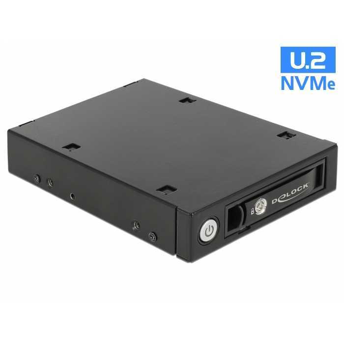 DeLOCK 3,5" Mobile Rack voor 1x 2,5" U.2 NVMe SSD of SATA/SAS HDD/SSD wisselframe