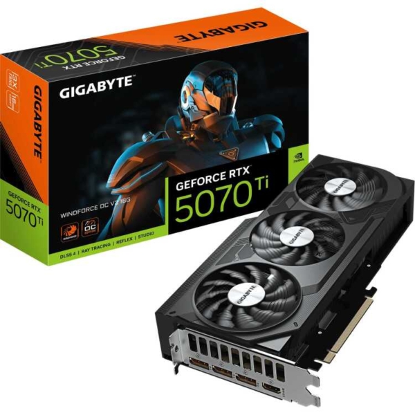 GIGABYTE GeForce RTX 5070 Ti WINDFORCE OC V2 16G grafische kaart