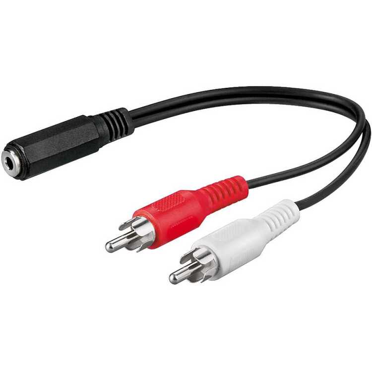 goobay RCA > 3-Pin 3.5 mm (female) adapter