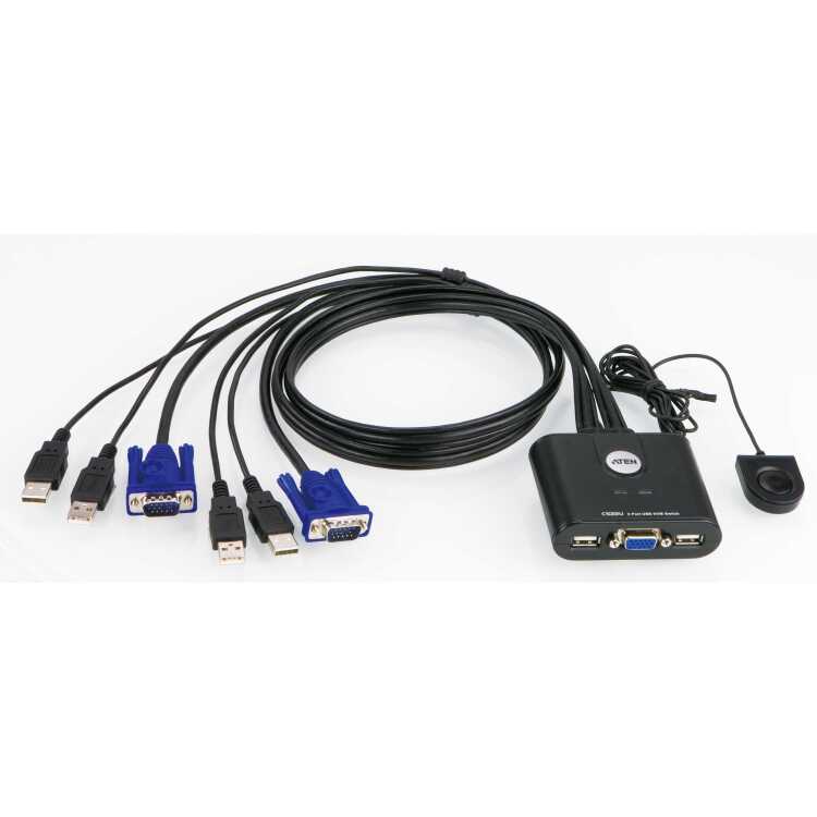 ATEN KVM-Switch CS22U met Remote Port Selector
