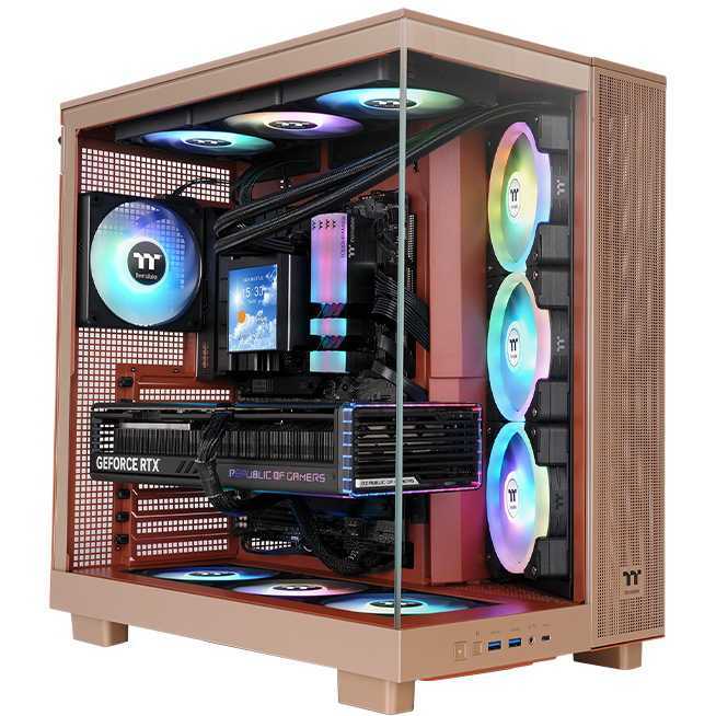 Thermaltake View 380 XL TG ARGB Gravel Sand midi tower behuizing