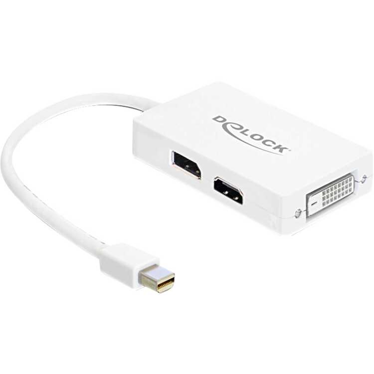 DeLOCK Mini DisplayPort naar DisplayPort / HDMI / DVI adapter