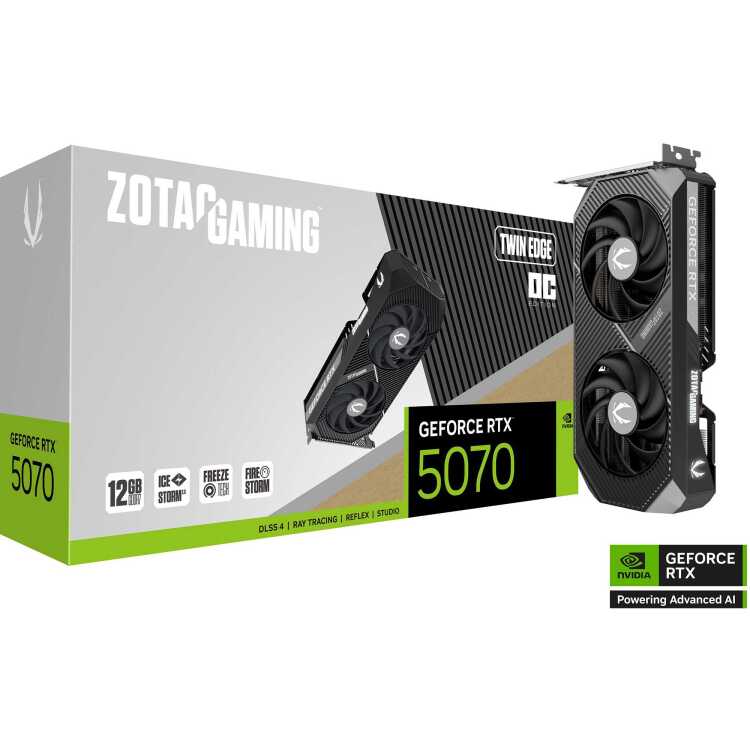 ZOTAC GeForce RTX 5070 Twin Edge OC grafische kaart