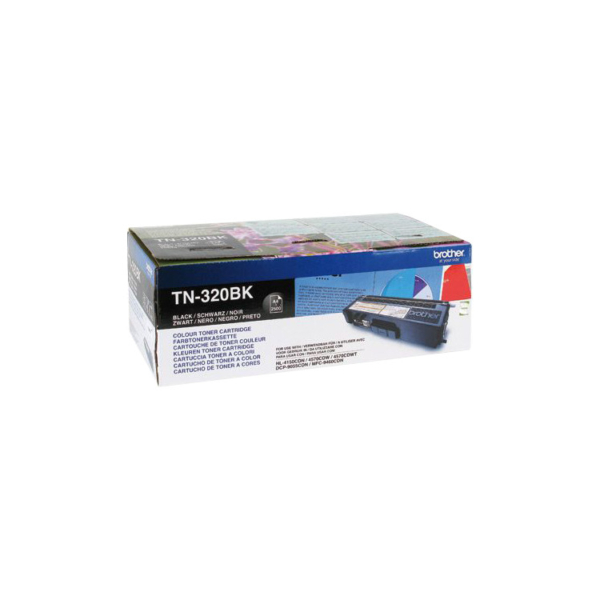 Brother Originele TN-320BK zwarte tonercartridge
