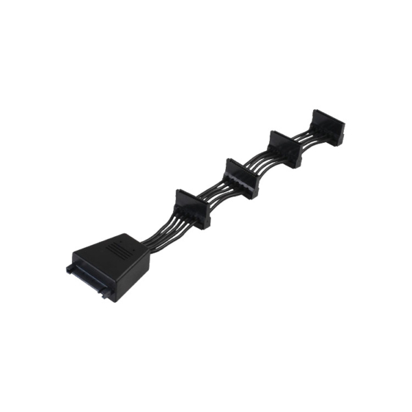 SilverStone Adapter 15-Pin SATA > 4x 15-Pin SATA splitterkabel