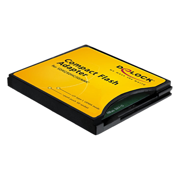 DeLOCK Compact Flash Adapter voor SD/MMC kaartlezer